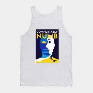 Comfortably Numb Colorful Flat Pink Floyd Tank Top